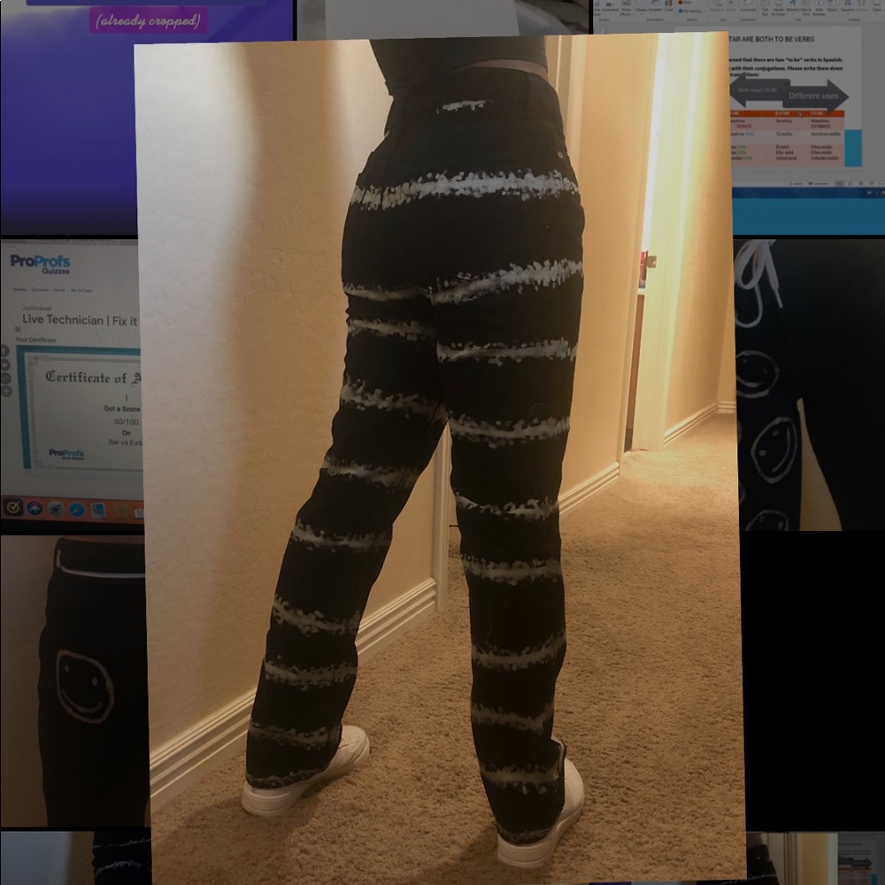 These are men jeans that I custom made.
